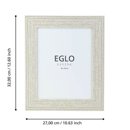 Eglo - Fotorahmen 20x25 cm cremefarben