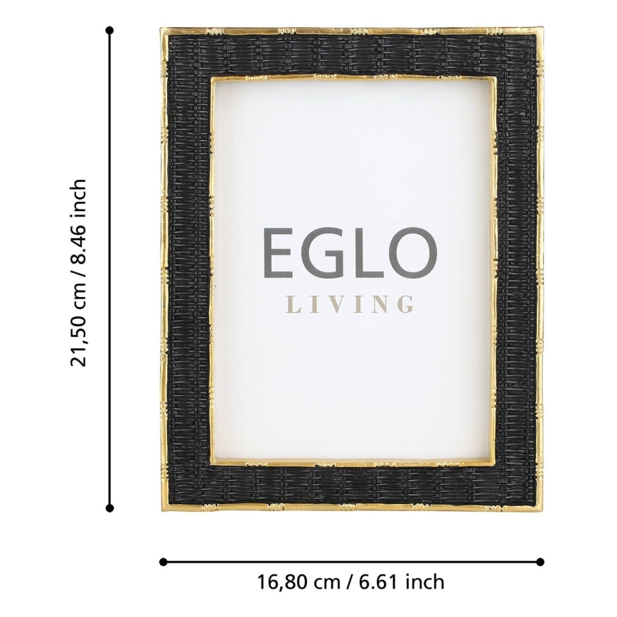 Eglo - Fotorahmen 13x18 cm schwarz/golden