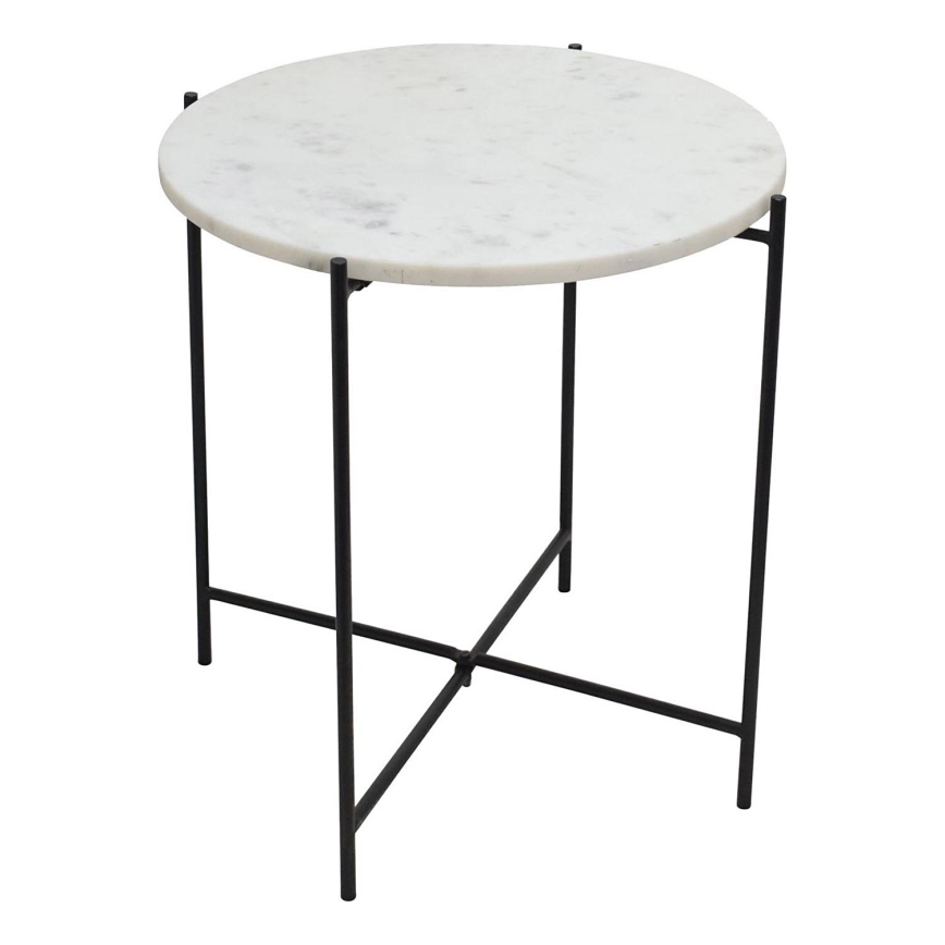 Eglo 424001 - Beistelltisch TOWADA, 44 cm, Marmor/Schwarz
