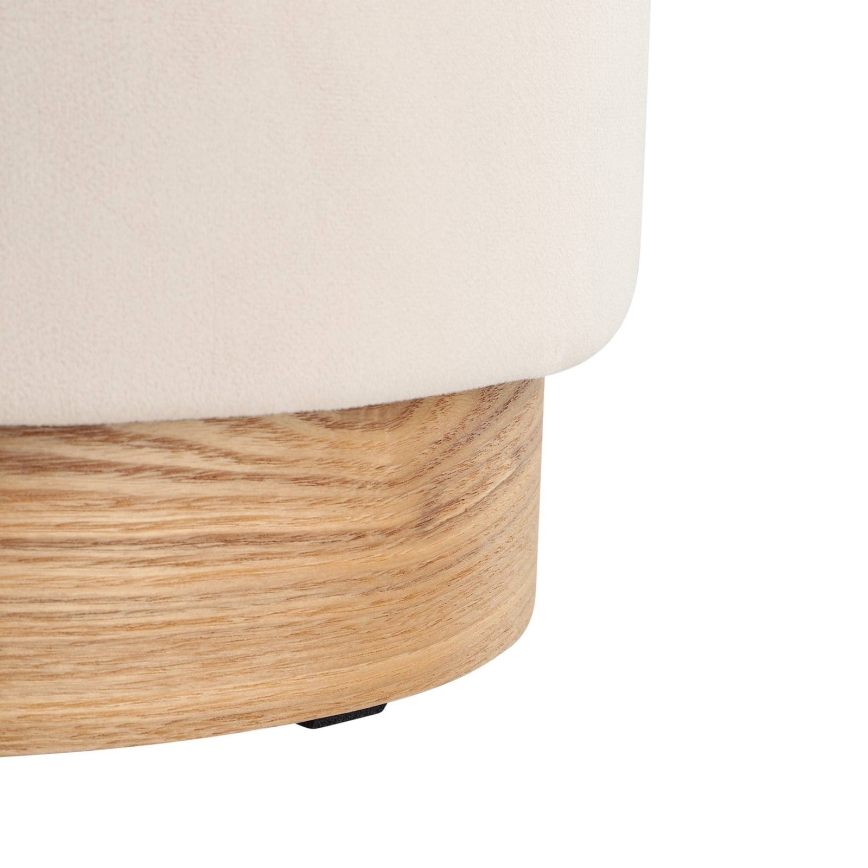 Eglo - SET 2x Sitzhocker d 30,5/37 cm beige