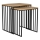 Eglo 424143 - 2er-Set Beistelltische TOZAWA braun/schwarz
