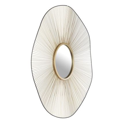 Eglo - Wandspiegel Ø 76 cm in Gold/Schwarz