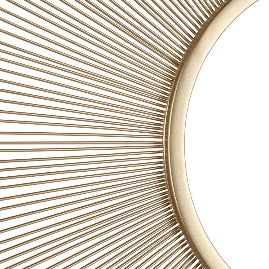 Eglo - Wandspiegel Ø 76 cm in Gold/Schwarz