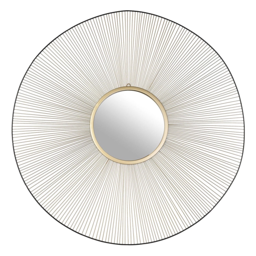 Eglo - Wandspiegel Ø 76 cm in Gold/Schwarz