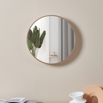 Eglo 425058 - Wandspiegel BANI Ø 40 cm beige