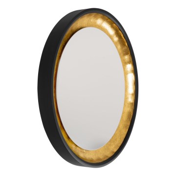 Eglo 425062 - Wandspiegel BONTANG Ø 90 cm schwarz/gold