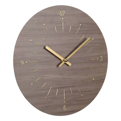 Eglo - Wanduhr 1xAA d 30 cm braun