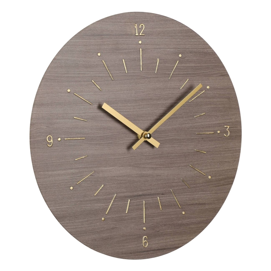 Eglo - Wanduhr 1xAA d 30 cm braun
