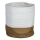 Eglo 426501 - Dekorativer Korb TOYAMA 40x35 cm weiß/beige