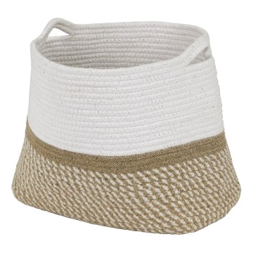 Eglo 426562 - Dekorativer Korb TOYAMA 25x30 cm weiß/beige