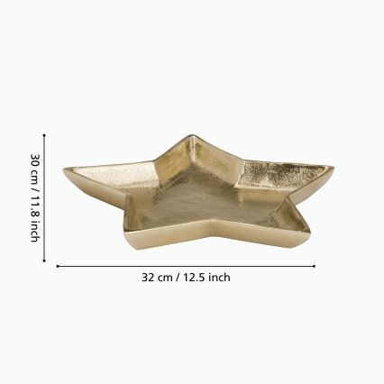 Eglo 427424 - Dekoratives Tablett AMBOLOSY 30x32 cm goldfarben