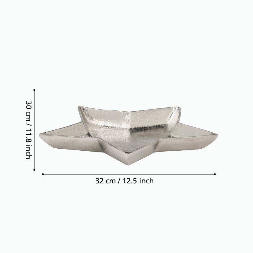 Eglo 427425 - Dekoratives Tablett AMBOLOSY 30x32 cm silber