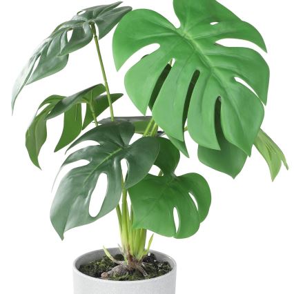 Eglo - Künstliche Pflanze in Blumentopf 42x30 cm Monstera