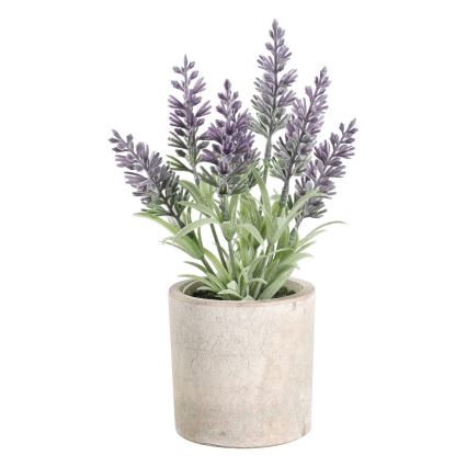 Eglo - Künstliche Pflanze im Blumentopf 22x8 cm Lavendel