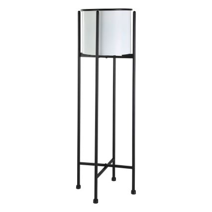 Eglo - Metall-Blumentopf 85,7x24,7 cm weiß/schwarz