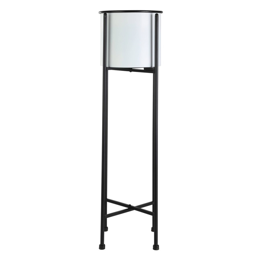 Eglo - Metall-Blumentopf 85,7x24,7 cm weiß/schwarz