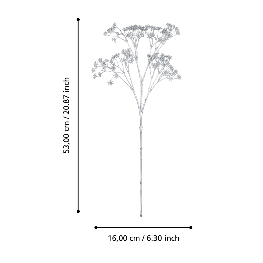 Eglo - Kunstblume 53 cm silbern