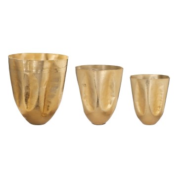 Eglo 428392 - 3er-Set Metallvase OKAYAMA, gold
