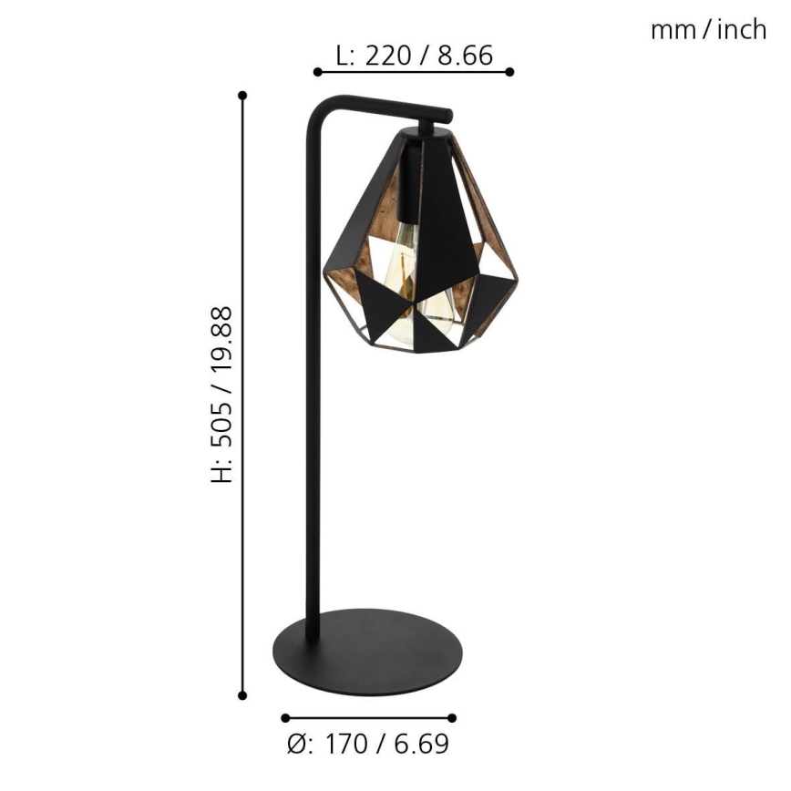 Eglo - Tischlampe 1xE27/60W/230V
