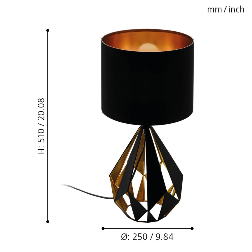 Eglo - Tischlampe 1xE27/60W/230V