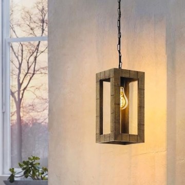 Eglo 43105 - Hängeleuchte an Kette TAKHIRA 1xE27/60W/230V Ahorn