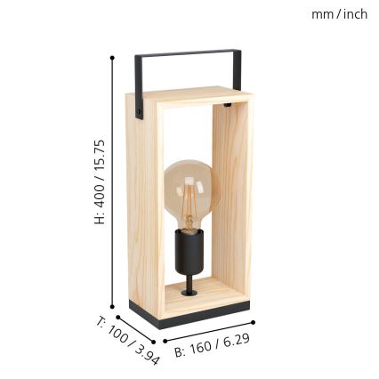 Eglo - Tischlampe 1xE27/40W/230V