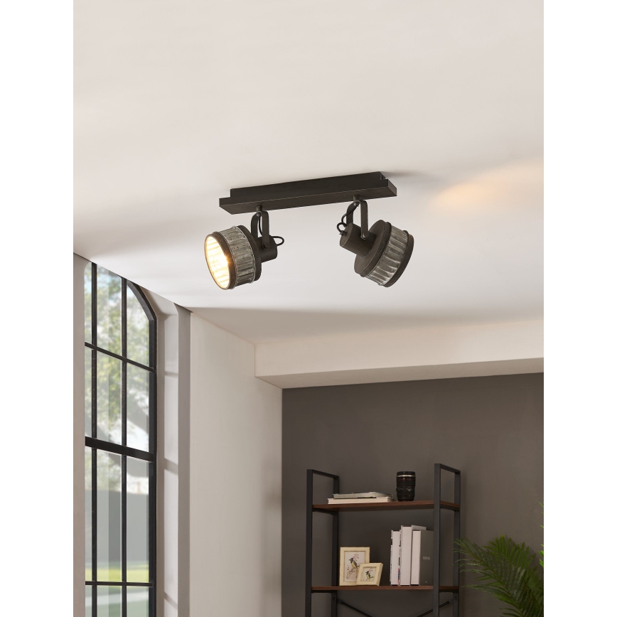 Eglo 43445 - Spotleuchte TURROCK 2xE27/28W/230V