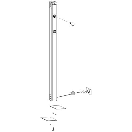 Eglo - Stehlampe 4xE27/60W/230V