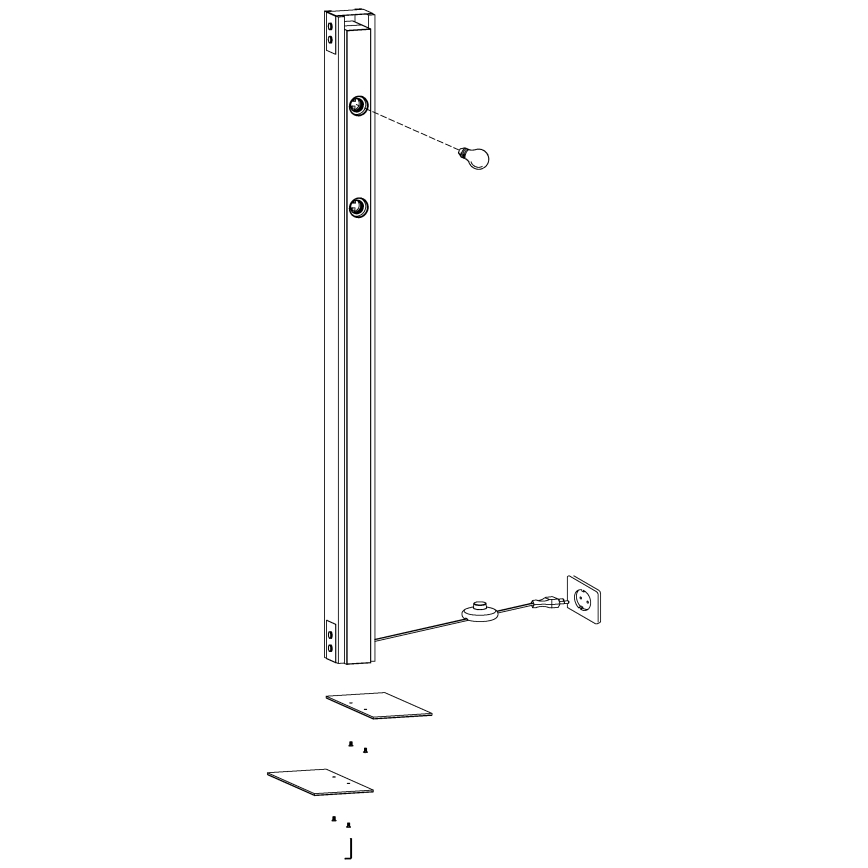 Eglo - Stehlampe 4xE27/60W/230V