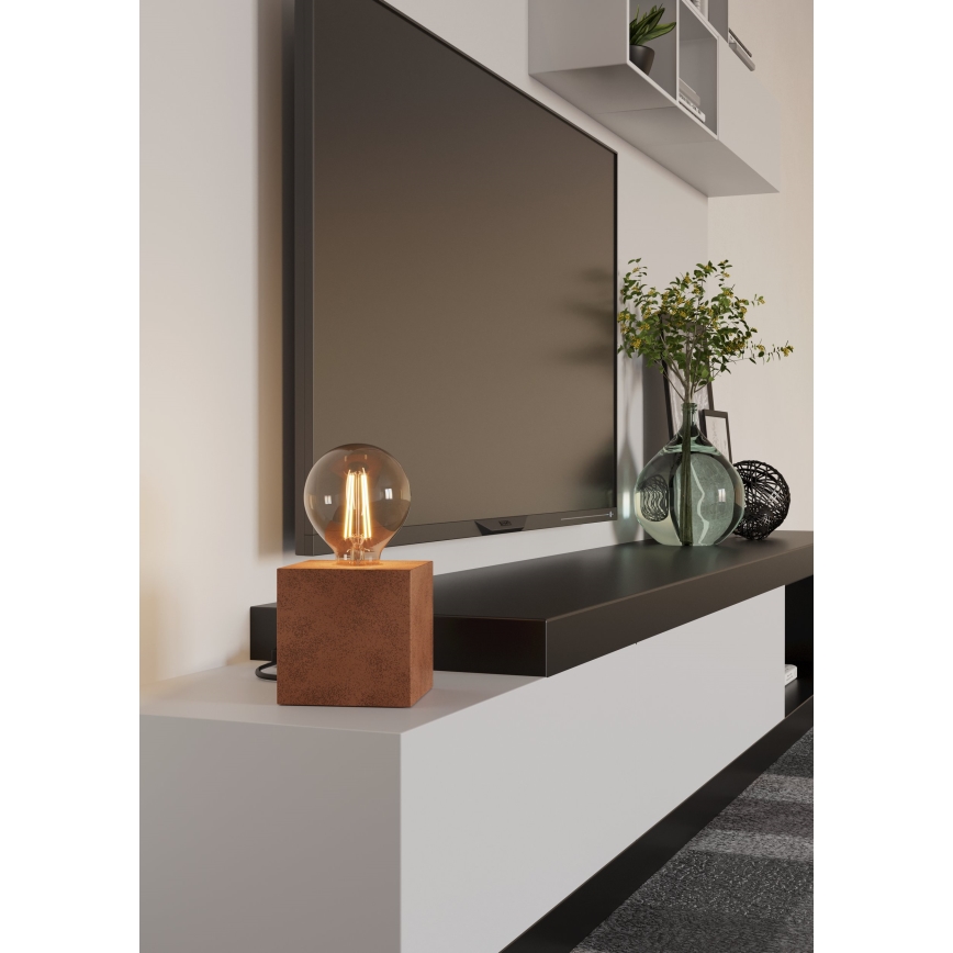 Eglo - Tischleuchte 1xE27/40W/230V braun