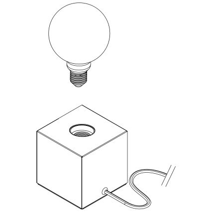 Eglo - Tischleuchte 1xE27/40W/230V braun