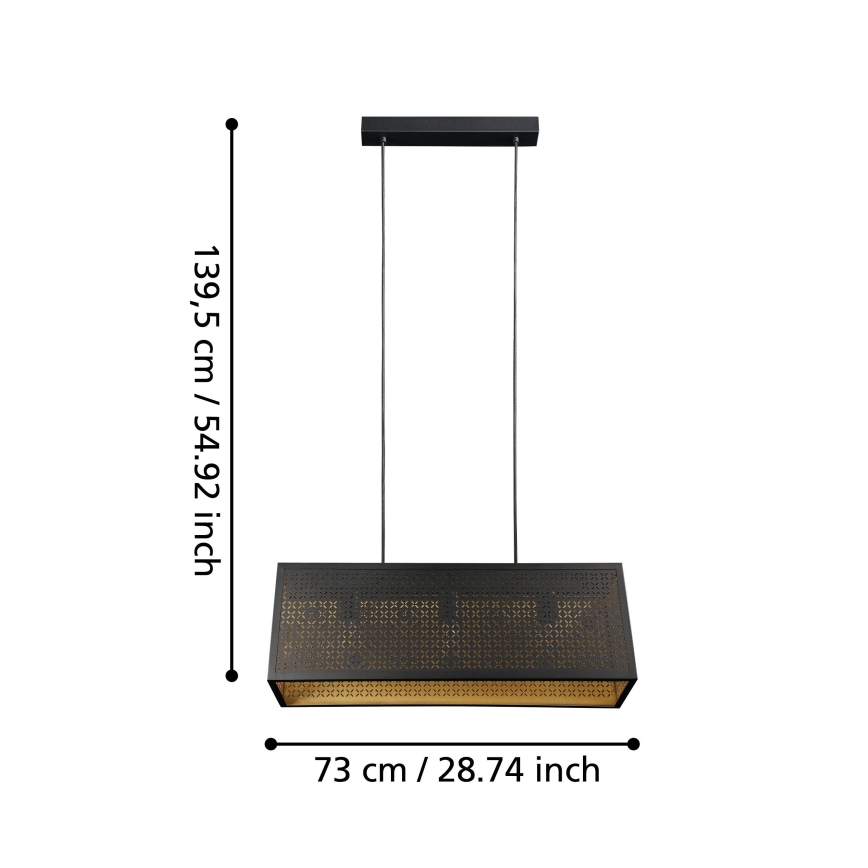 Eglo  - Kronleuchter an einer Schnur 3xE27/40W/230V