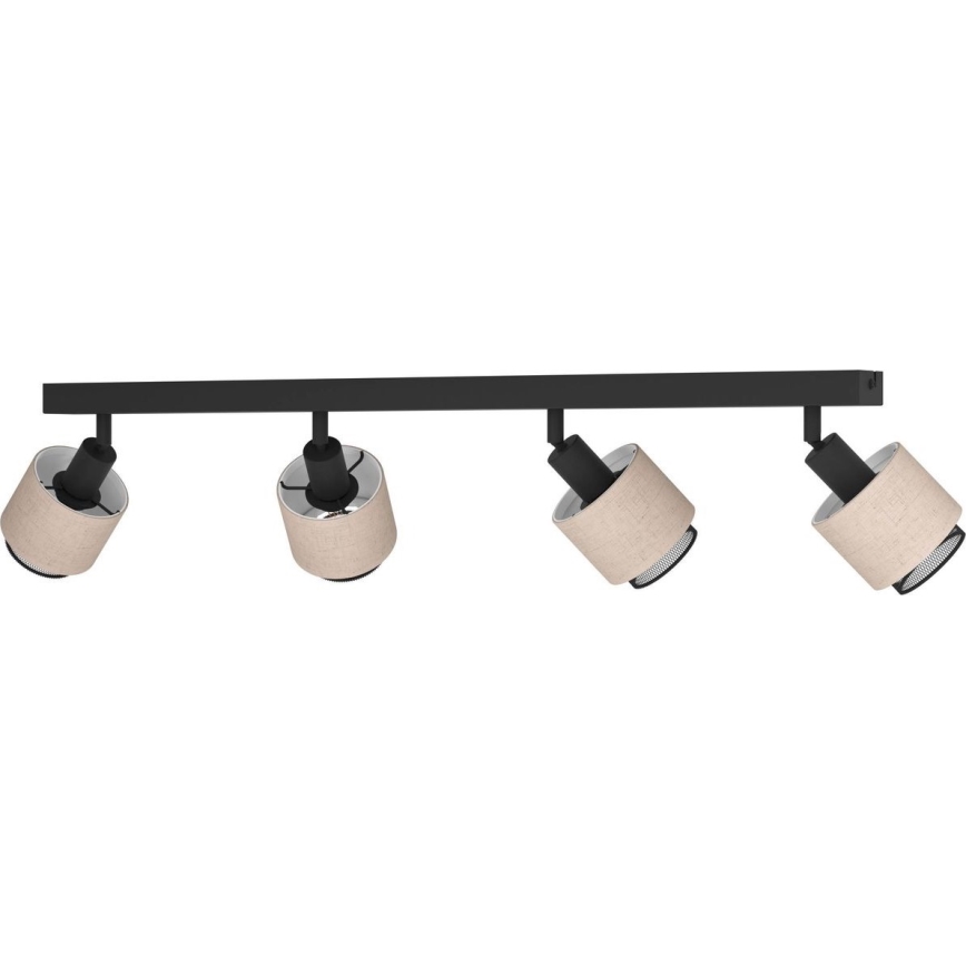 Eglo - Strahler 4xE14/40W/230V schwarz/beige