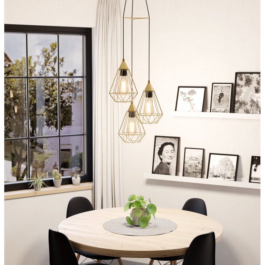 Eglo - Kronleuchter an einer Schnur 3xE27/60W/230V