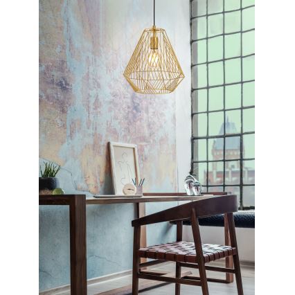Eglo - Kronleuchter an einer Schnur 1xE27/40W/230V gold