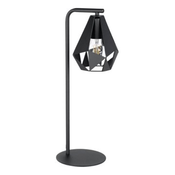 Eglo 43703 - Tischlampe CARLTON 1xE27/60W/230V schwarz