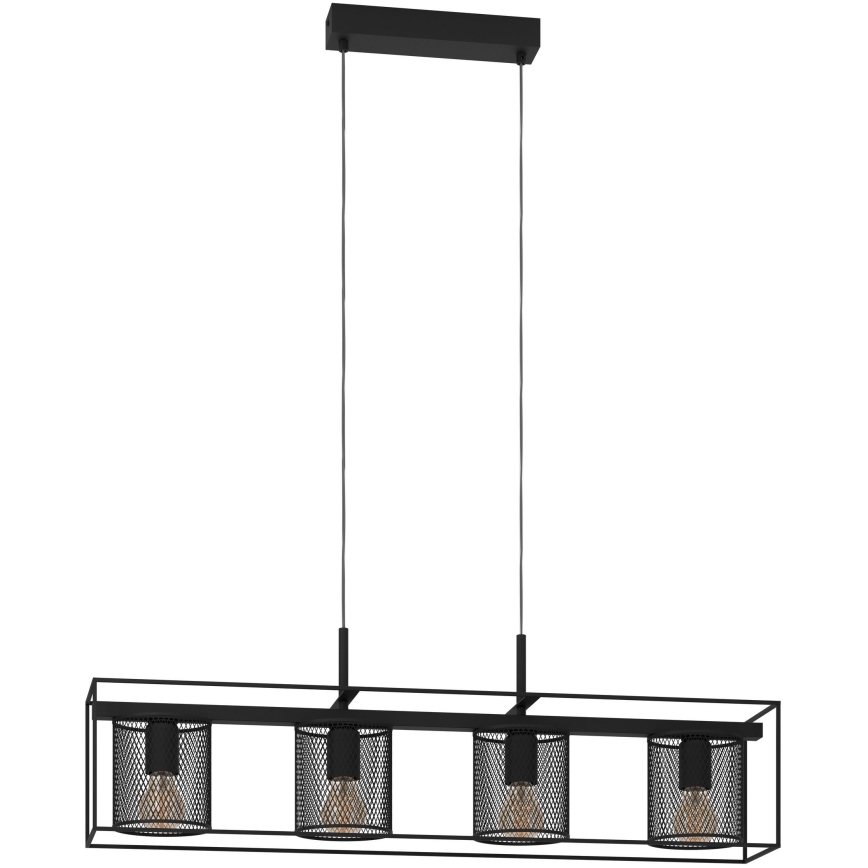 Eglo - Hängeleuchte an Seil 4xE27/40W/230V