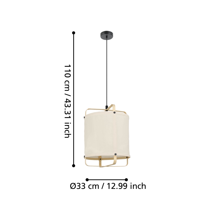 Eglo - Hängeleuchte an Schnur 1xE27/40W/230V