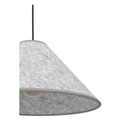 Eglo - Hängeleuchte an Schnur 1xE27/40W/230V grau