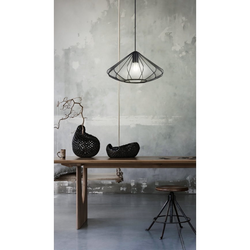 Eglo - Hängeleuchte 1xE27/40W/230V d 42,5 cm schwarz