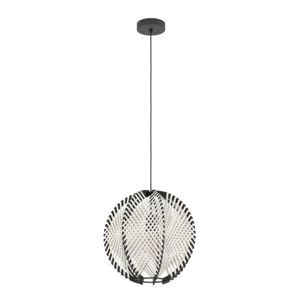 Eglo - Hängeleuchte 1xE27/40W/230V d 40 cm weiß/schwarz