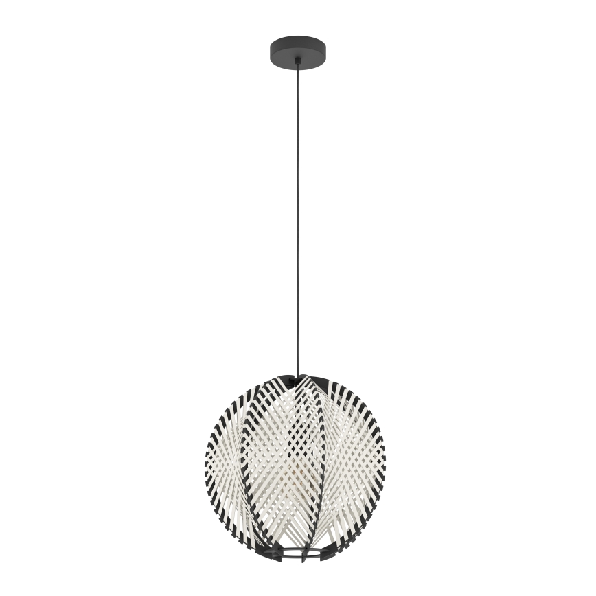 Eglo - Hängeleuchte 1xE27/40W/230V d 40 cm weiß/schwarz