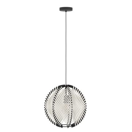 Eglo - Hängeleuchte 1xE27/40W/230V d 40 cm weiß/schwarz