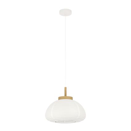 Eglo - Hängeleuchte mit Kabelaufhängung 1xE27/40W/230V Ø 40 cm weiß/beige