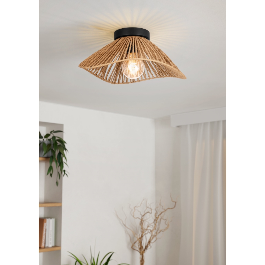 Eglo - Deckenleuchte 1xE27/60W/230V braun
