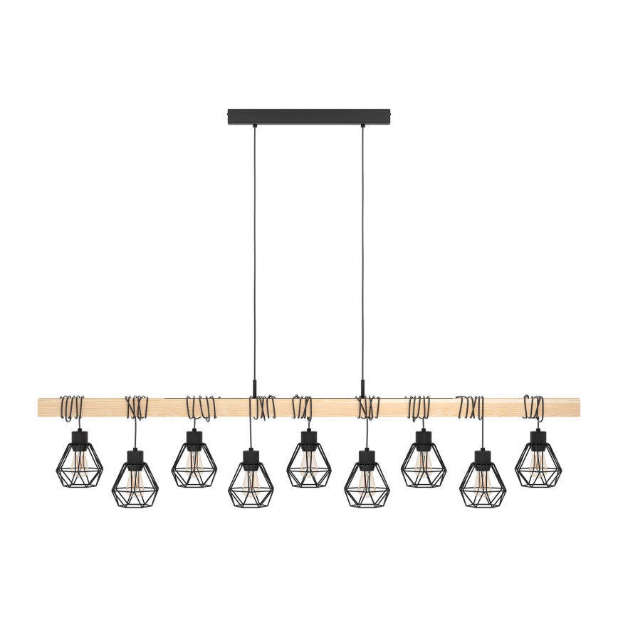 Eglo - Pendelleuchte TOWNSHEND 9xE27/60W/230V