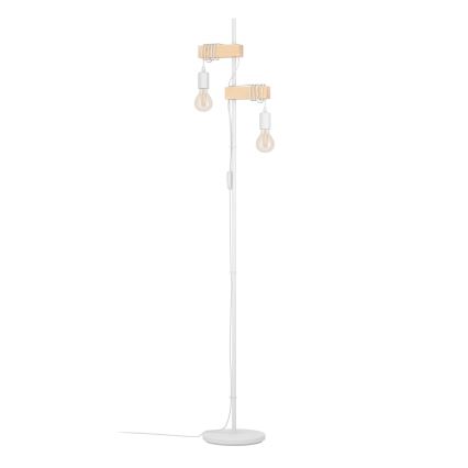 Eglo 44083 - Stehlampe TOWNSHEND 2xE27/10W/230V weiß