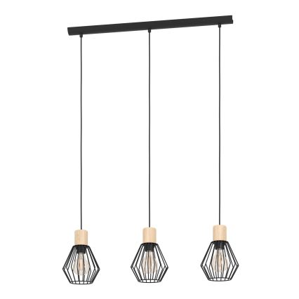 Eglo - Hängeleuchte an Schnur 3xE27/60W/230V - FSC-zertifiziert