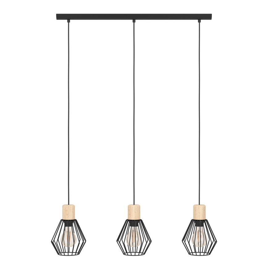 Eglo - Hängeleuchte an Schnur 3xE27/60W/230V - FSC-zertifiziert
