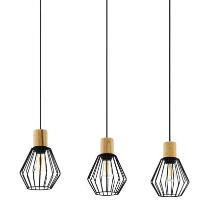 Eglo - Hängeleuchte an Schnur 3xE27/60W/230V - FSC-zertifiziert